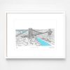 Clifton Suspension Bridge, Light Turquoise - Image 2