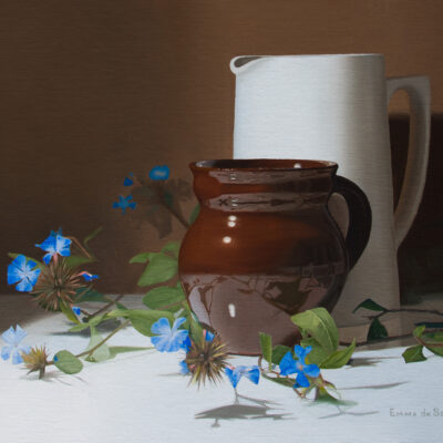 Little blue flowers - Sold