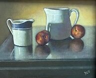 Two Jugs with Plums