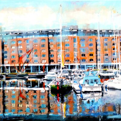 St Katherines Dock and the Shard