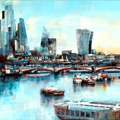 Thames and the City from Waterloo