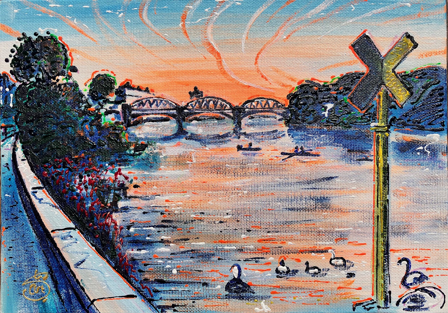 Barnes Bridge Sunset