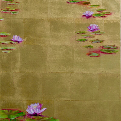 Water Lilies, Calm Hyden Depths 3 (Triptych)